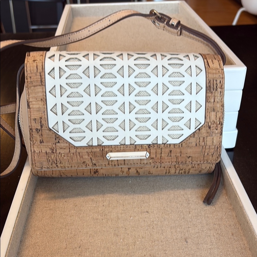 Stella & Dot Nolita Medium Crossbody - Geo Cork